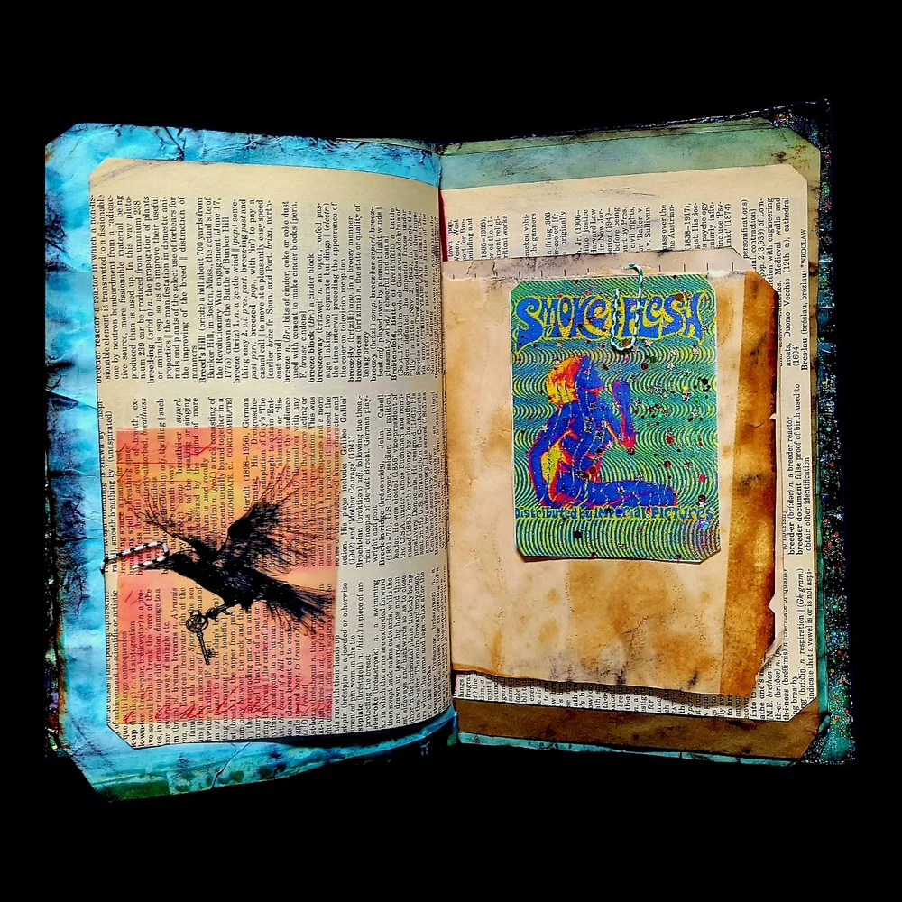 Grateful Dead Music Inspired Junk Journal Handmade Vintage Creative Notebook